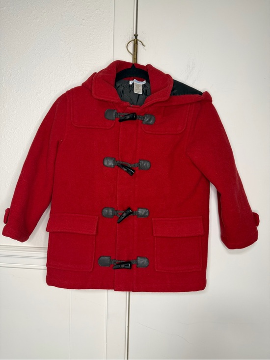 Other - Janie and Jack Classic Red Kids' Toggle Pea Coat 4-5